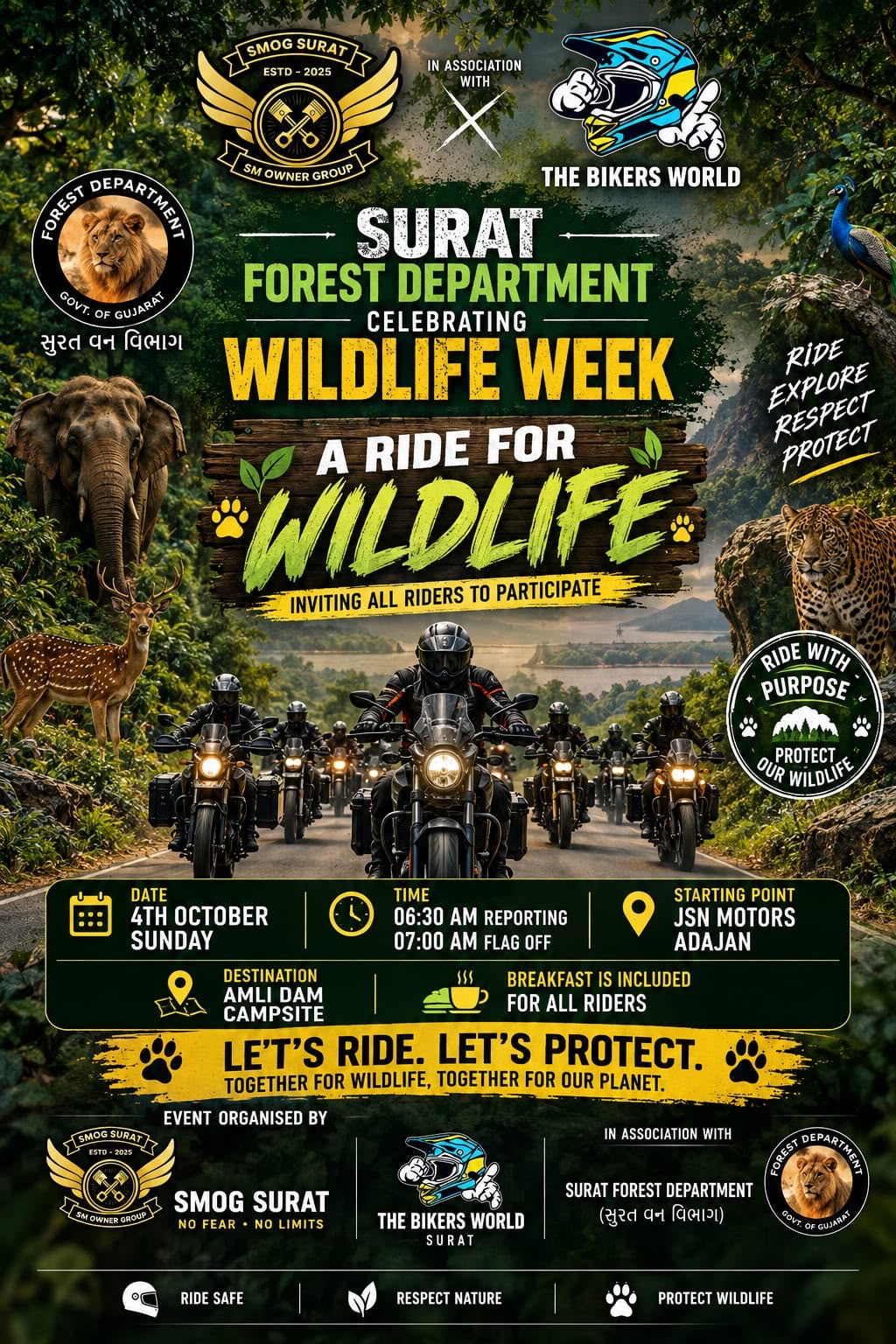 A RIDE FOR WILDLIFE 🐅🌳
